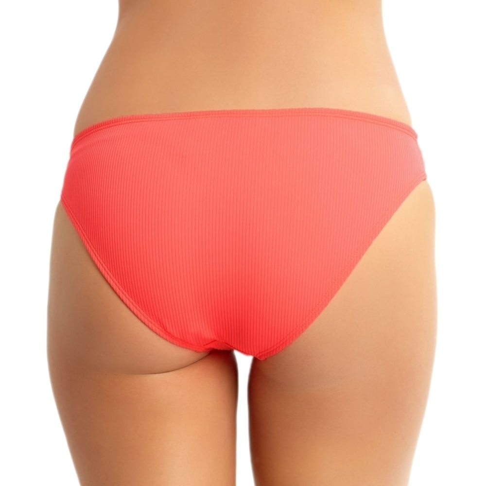 CALIFORNIA WAVES Women Stretch Lined Coverage Ribbed Hipster Swim Bottom, XS - Picture 2 of 3